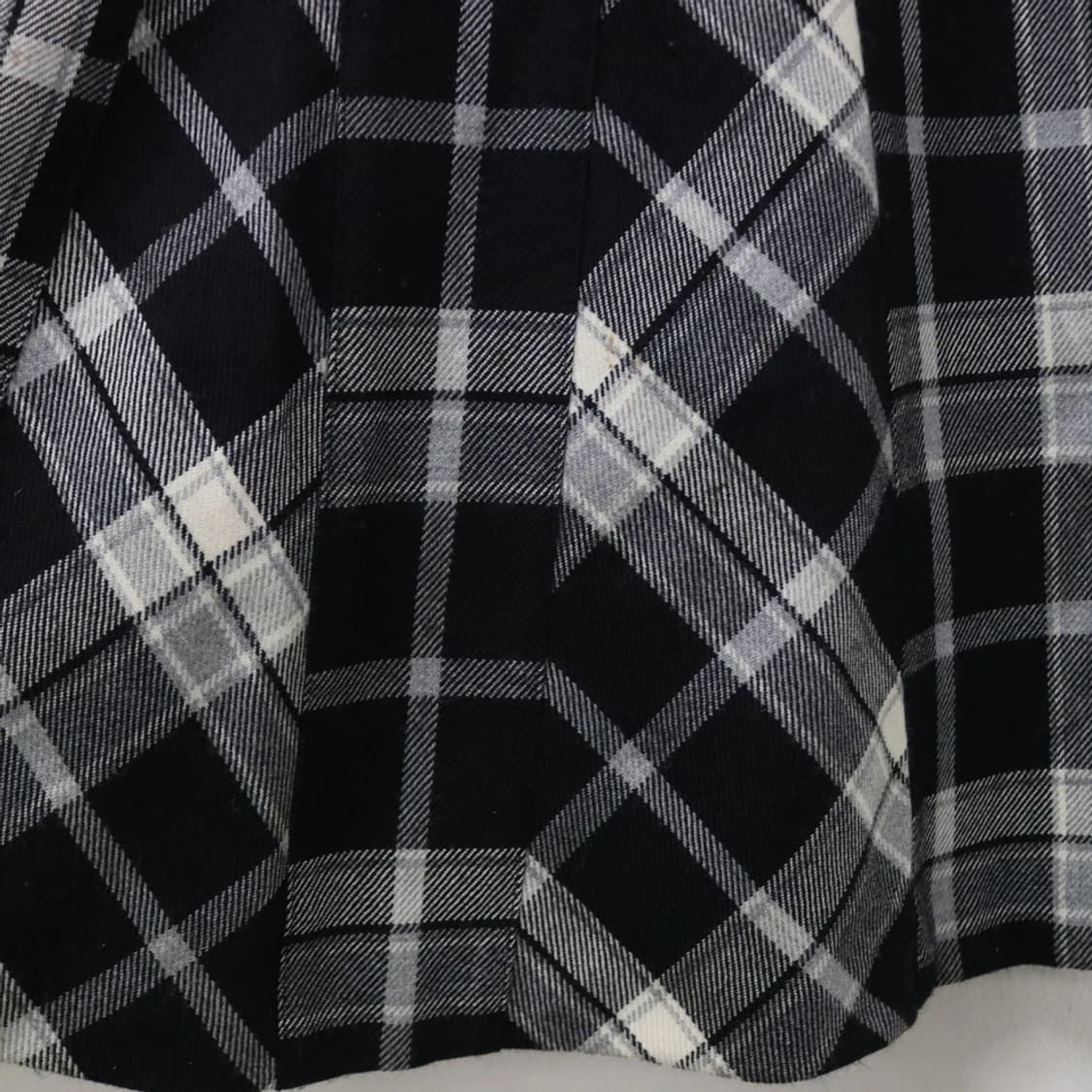 VAREN 체크 머메이드 울 혼방 롱 스커트 61374 상품이미지7