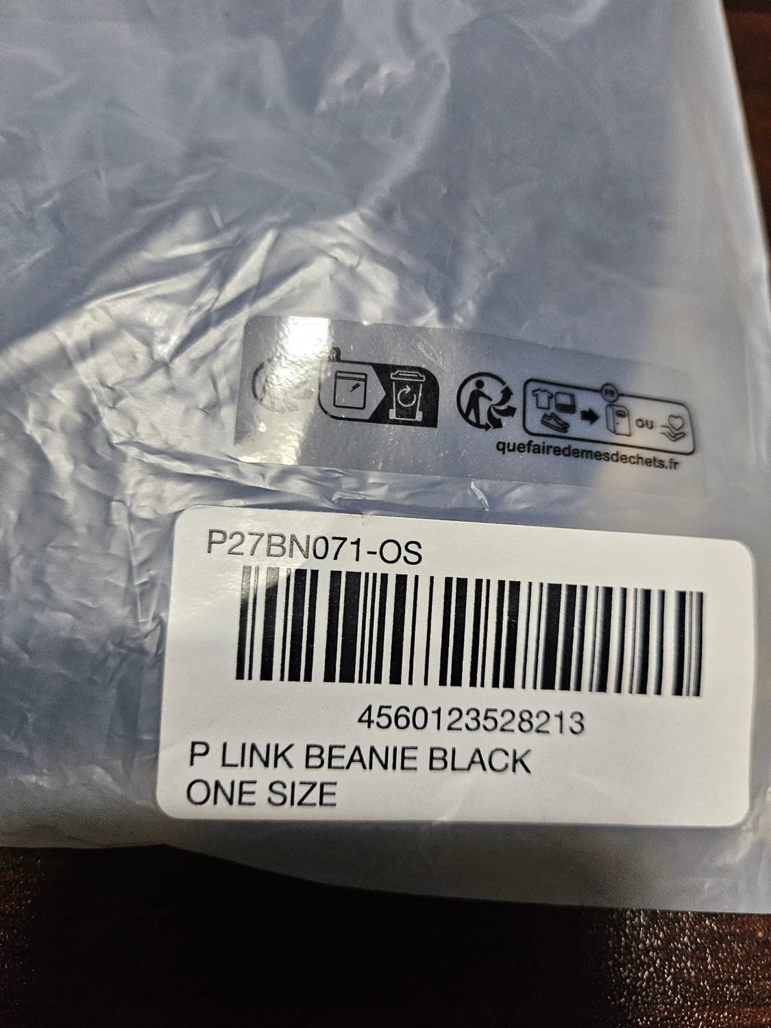 팔라스모자 P링크 비니 블랙 새상품 상품이미지3