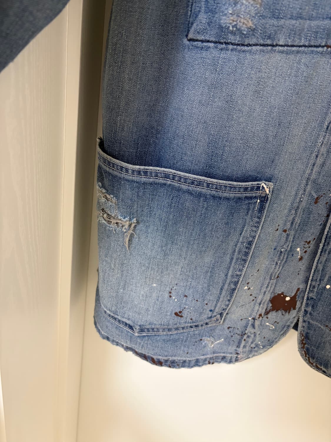 리바이스빈티지클로딩 LVC Lot67 페인팅 스플래터 초어자켓 M 상품이미지4