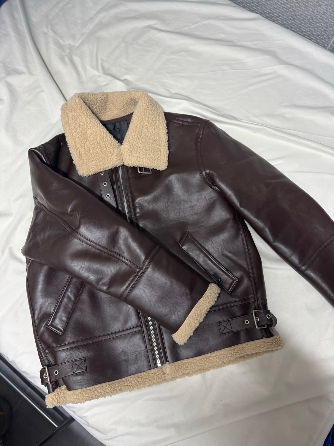 레프트 서울 에비에이터 B-3 무스탕 자켓 [말보로] 상품이미지1