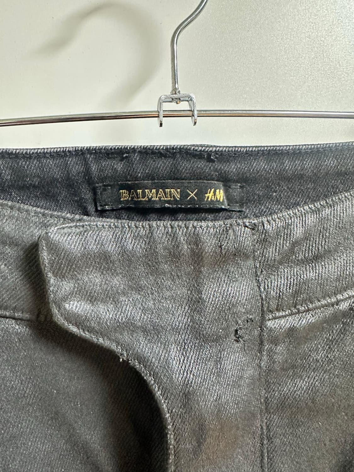 Balmain X H&M 가죽 팬츠 상품이미지3