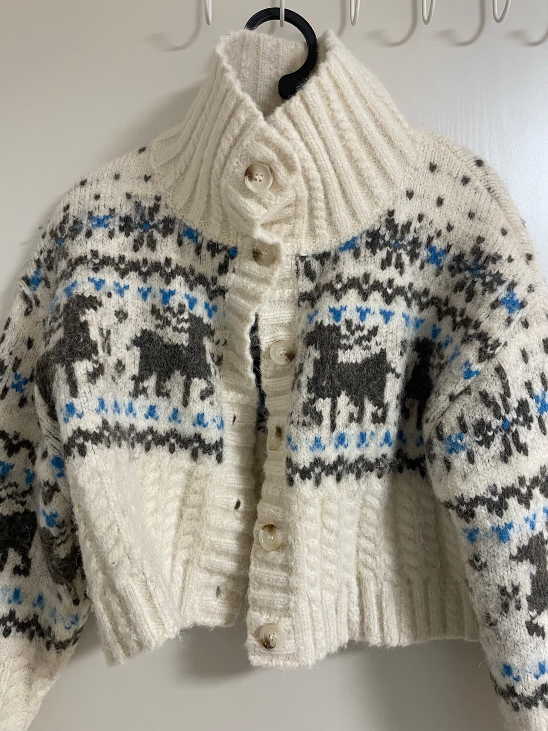 소녀레시피)울 니트집업 가디건(울 40%) 상품이미지3