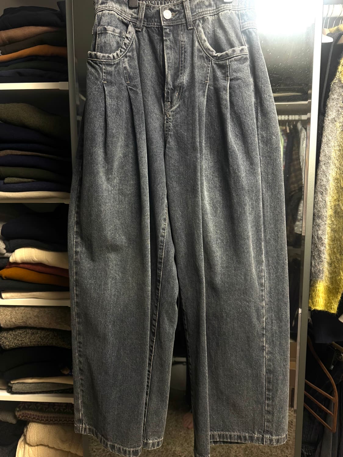 송지오 25ss 레벨볼륨데님 다크블루 76 상품이미지2