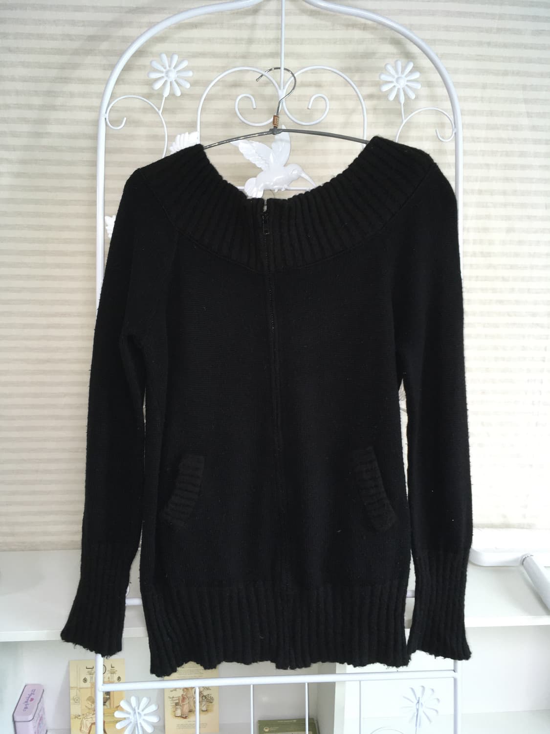 jpn vintage 블랙 니트 오프숄더 y2k 갸루 펑키 일본빈티지 상품이미지4