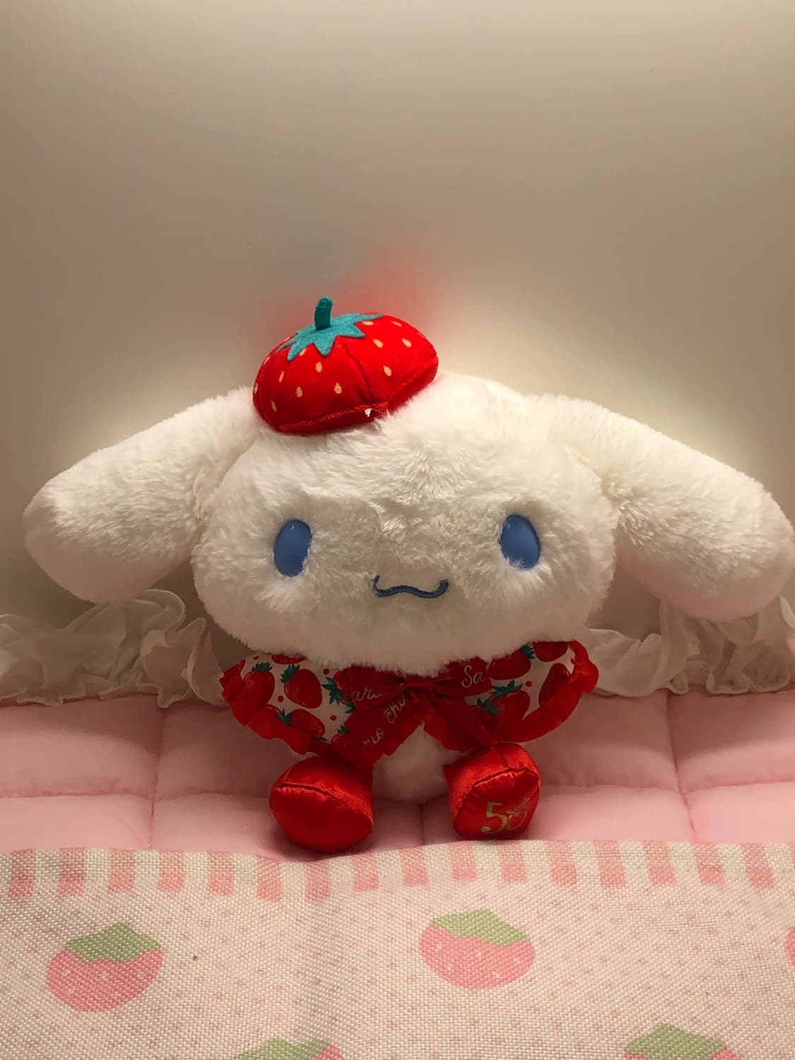 산리오 시나모롤 딸기 이치고 50주년 마스코트 인형 중형 상품이미지9