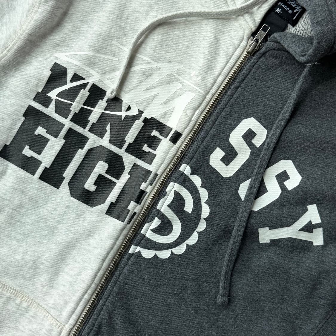 스투시 투톤 후드집업 스플릿 상품이미지3