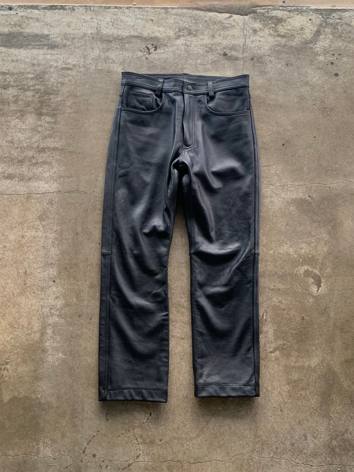 아비렉스 5포켓 레더 팬츠 상품이미지1