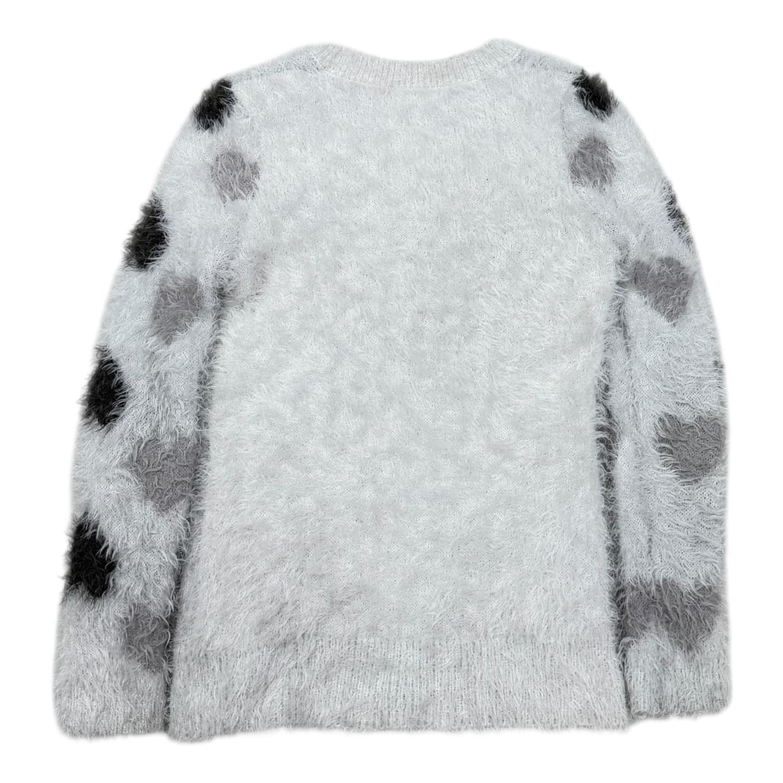 핑크리퍼블릭 빈티지 러브 하트 스팽글 부클 니트 상품이미지3