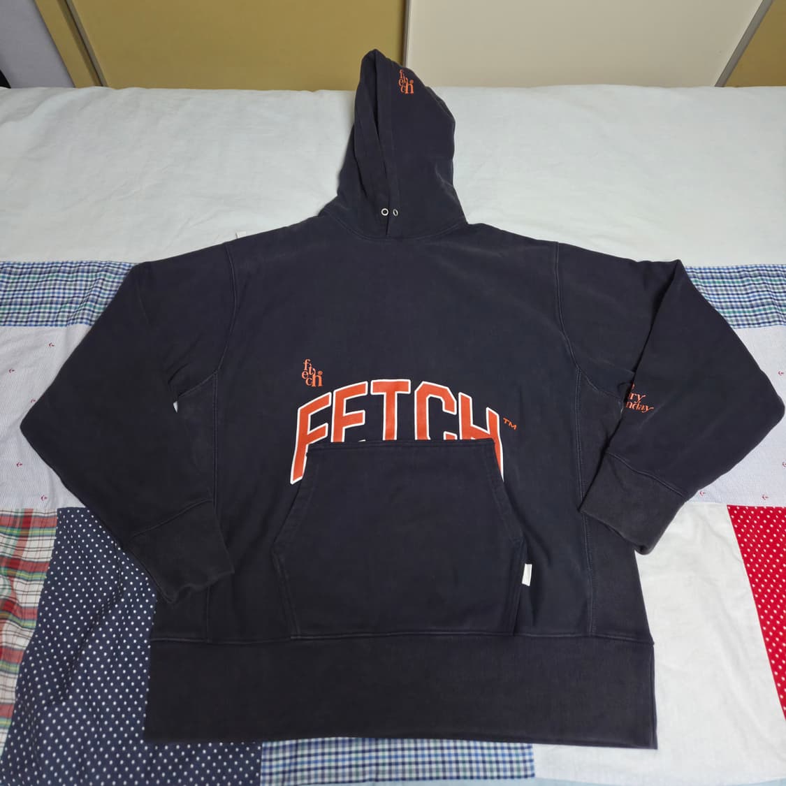 [M] fetch 후드티 네이비 상품이미지1