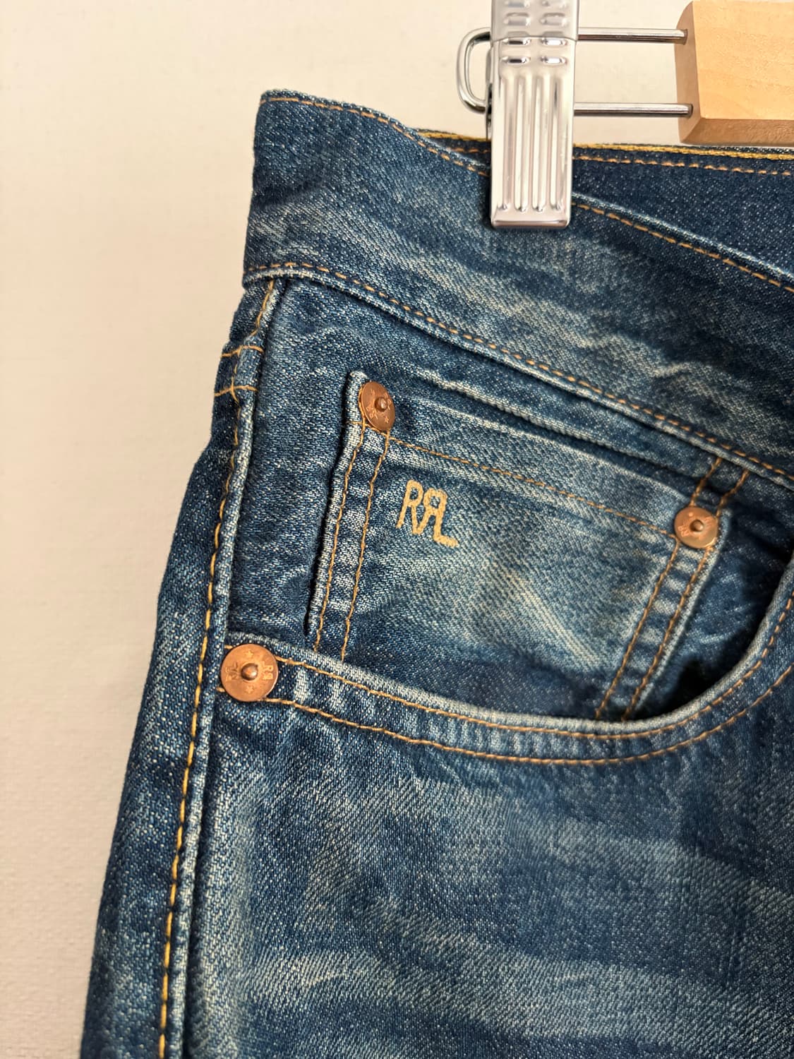 RRL Slim Narrow Seldvedge Denim  상품이미지2