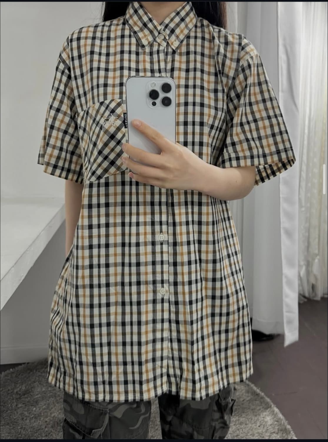stussy check shirt 상품이미지4