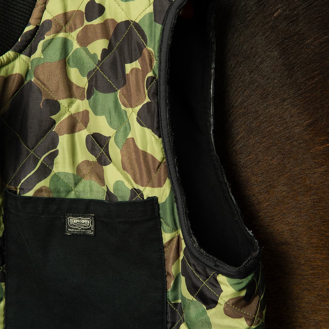 [XL] 데님앤서플라이 랄프로렌 카모 퀼팅 베스트  상품이미지3