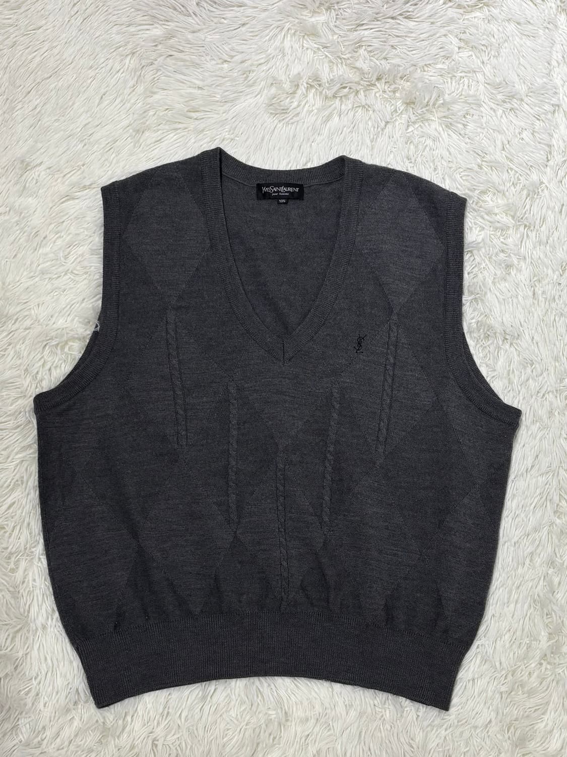 YSL 90’s 스몰로고 니트조끼 상품이미지3