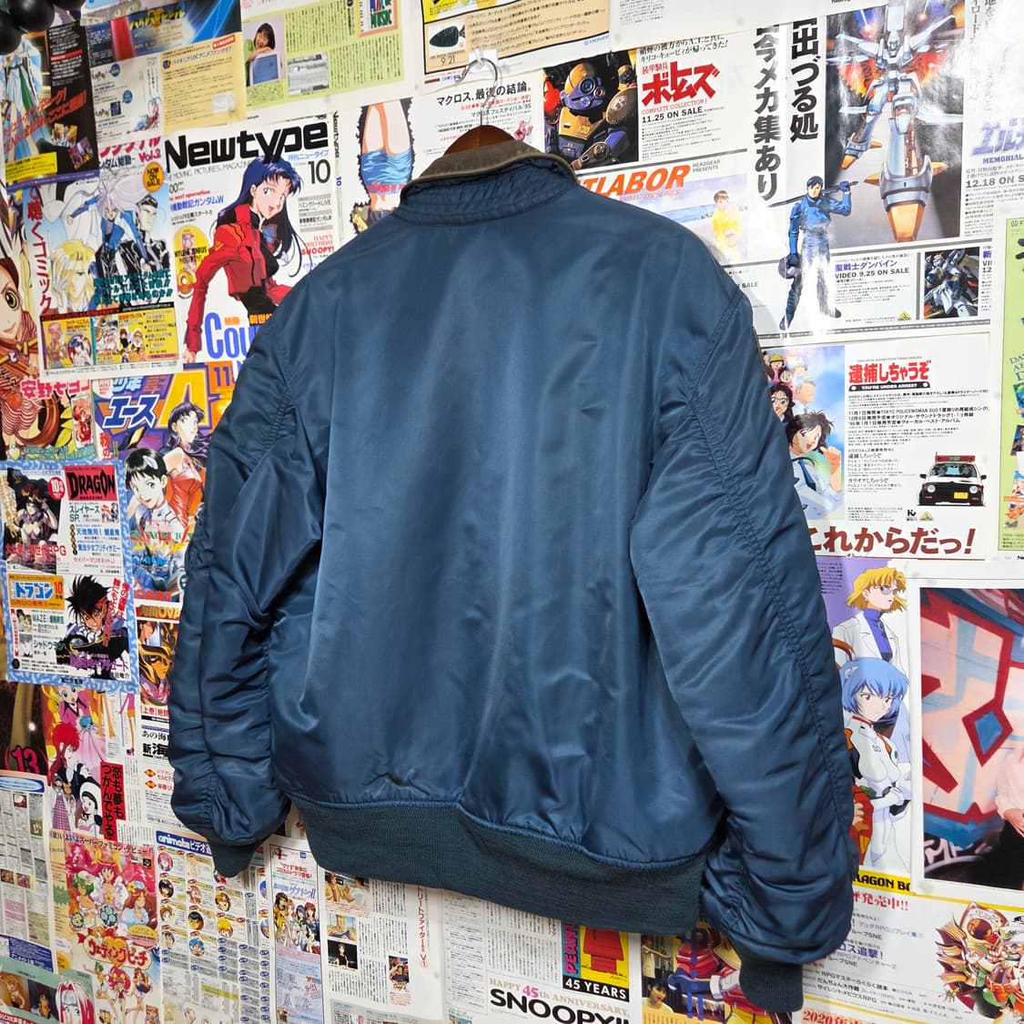 알파인더스트리 밀리터리 가죽 카라 항공 점퍼 상품이미지6