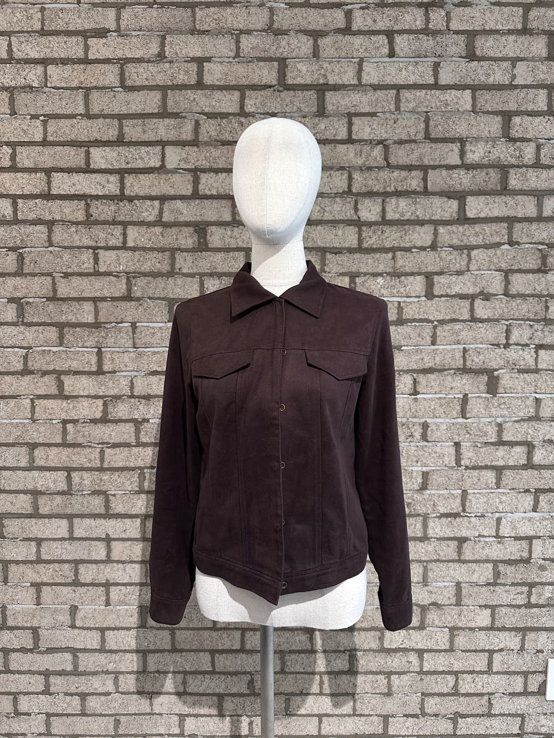 Japanese Vintage 다크브라운 스웨이드 자켓 상품이미지1