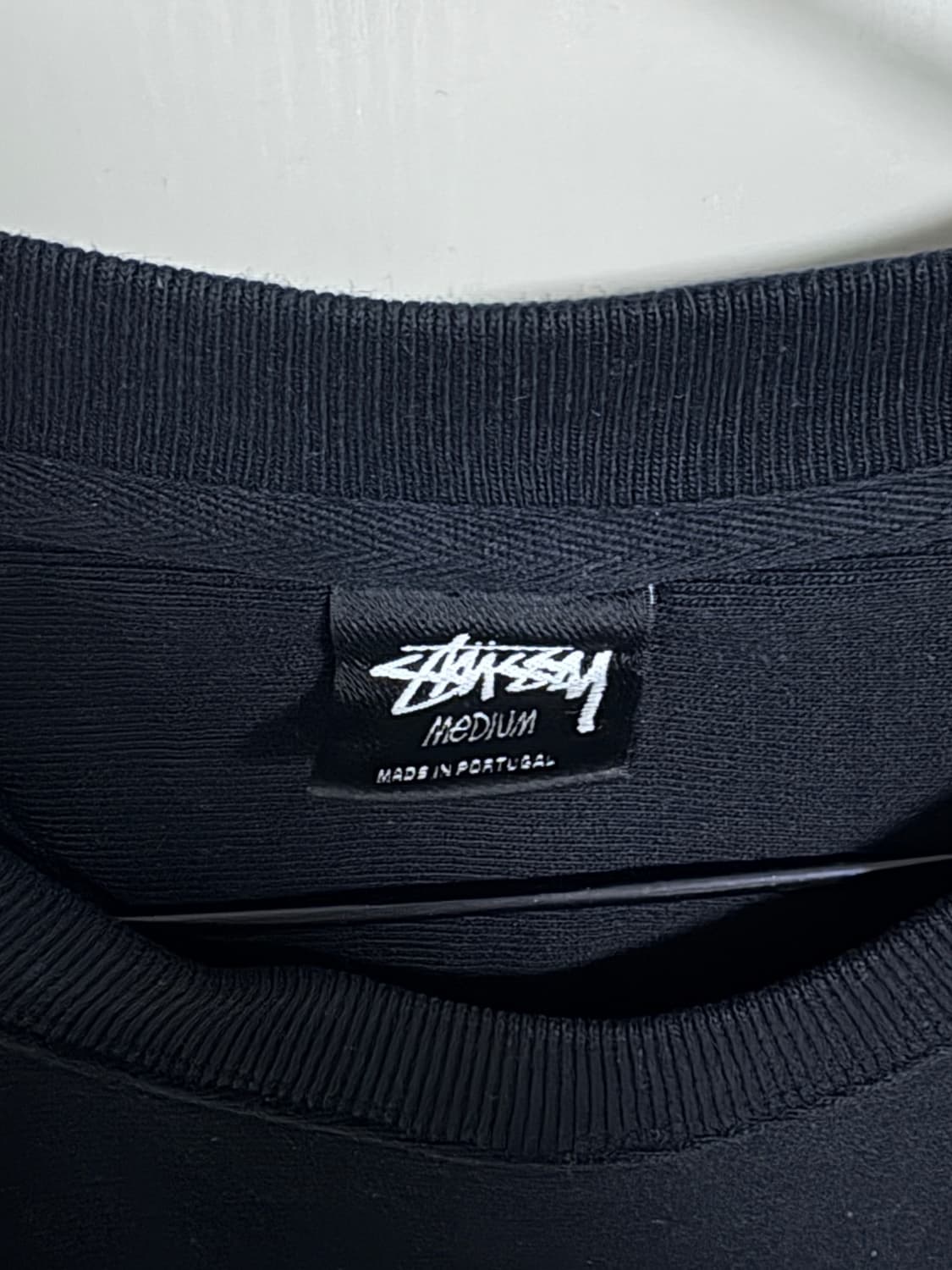 [M] 스투시 Ist Crew Pigment Dyed Black 상품이미지4