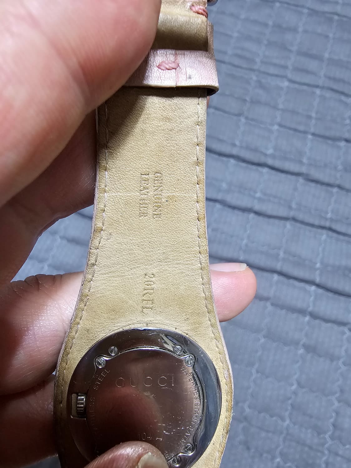 구찌 G로고 여성 시계 핑크 가죽 정품 상품이미지10