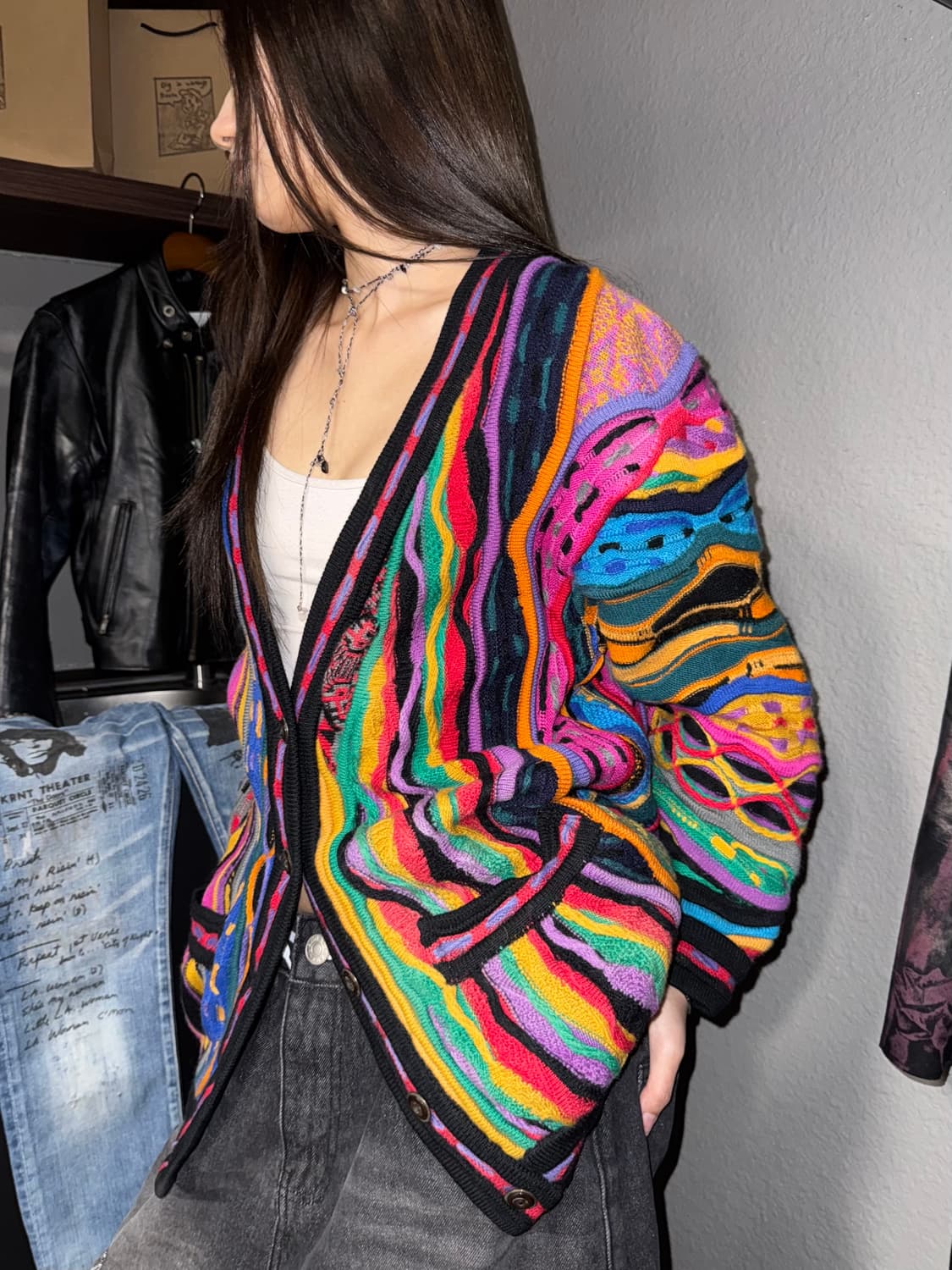 쿠지 케이블 가디건 상품이미지3