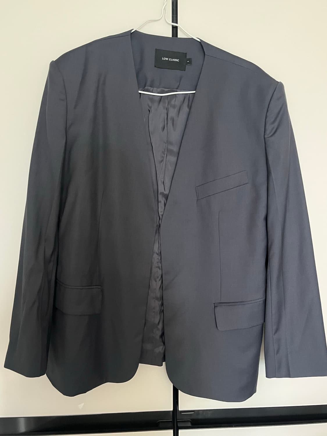 로우클래식 논카라 그레이 자켓 상품이미지1