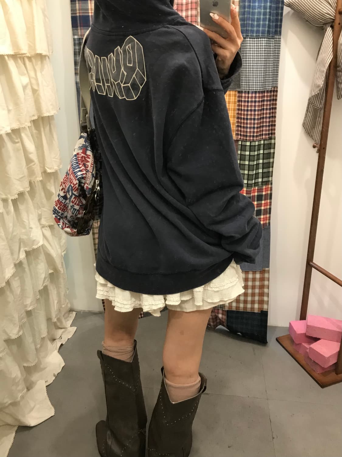 퀵실버 네이비 후드티 상품이미지6