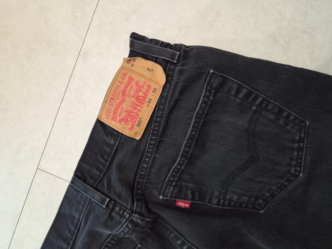 리바이스 501 블랙진 34 상품이미지6