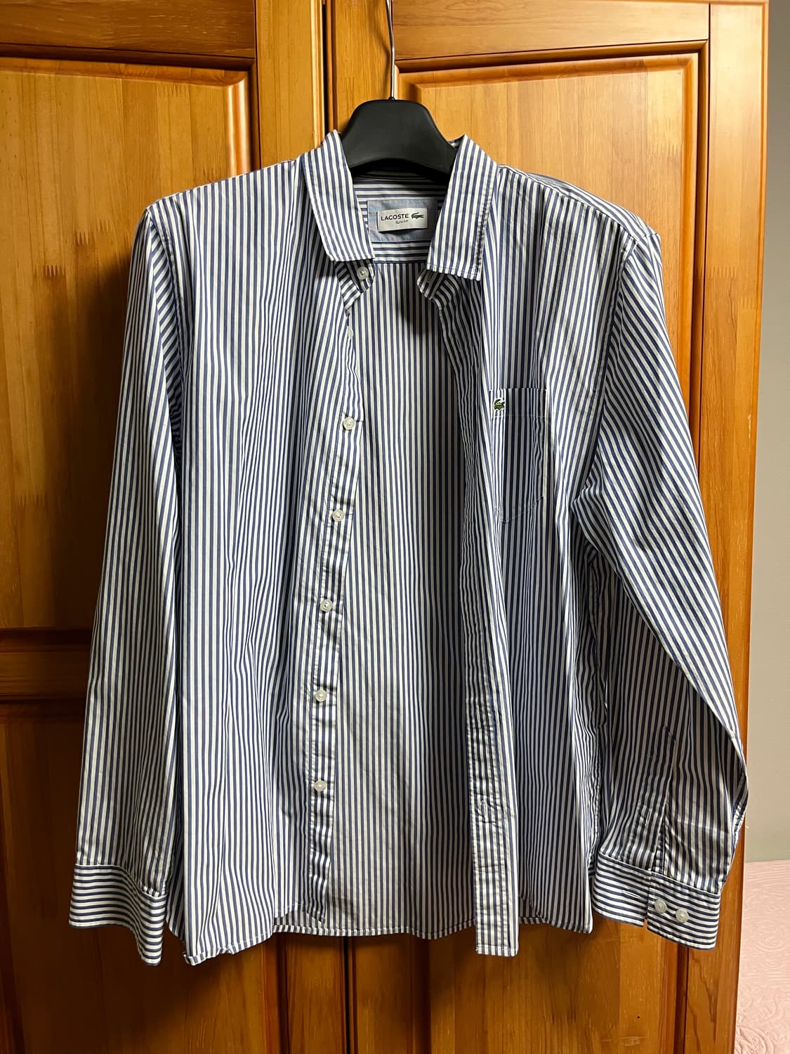 라코스테 스트라이프 셔츠 XL 상품이미지1
