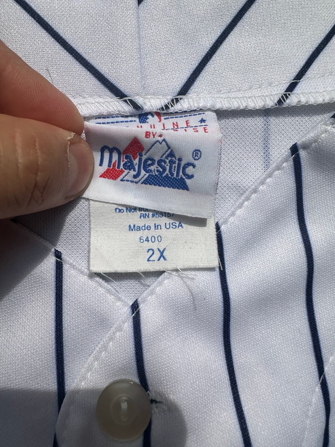 90s 빈티지 마제스틱 뉴욕 양키즈 베이스볼 져지 상품이미지5