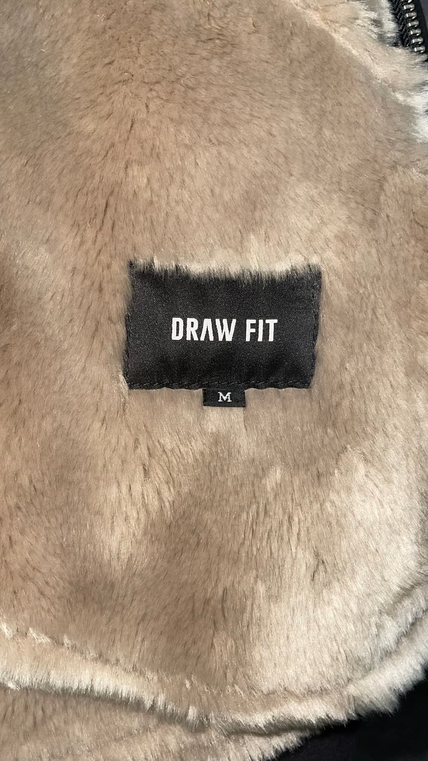 오버사이즈 스웨이드 라인 무스탕 자켓 [BLACK] 상품이미지5