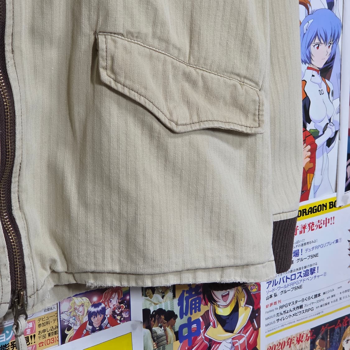 JPN 스트라이프 코튼 투웨이 자켓 상품이미지6