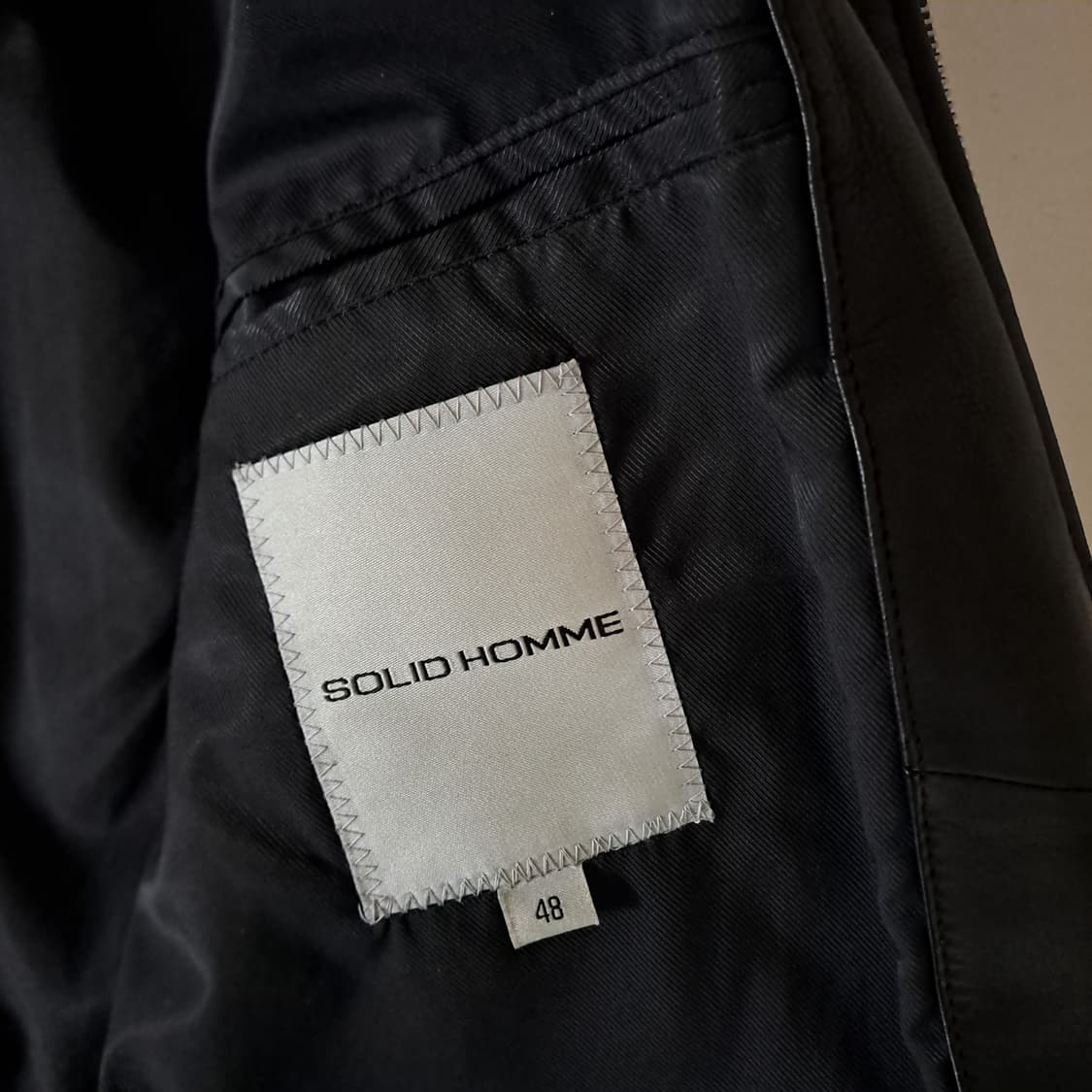 (택포) 솔리드옴므 램스킨 바시티 블루종 48 B526 상품이미지7