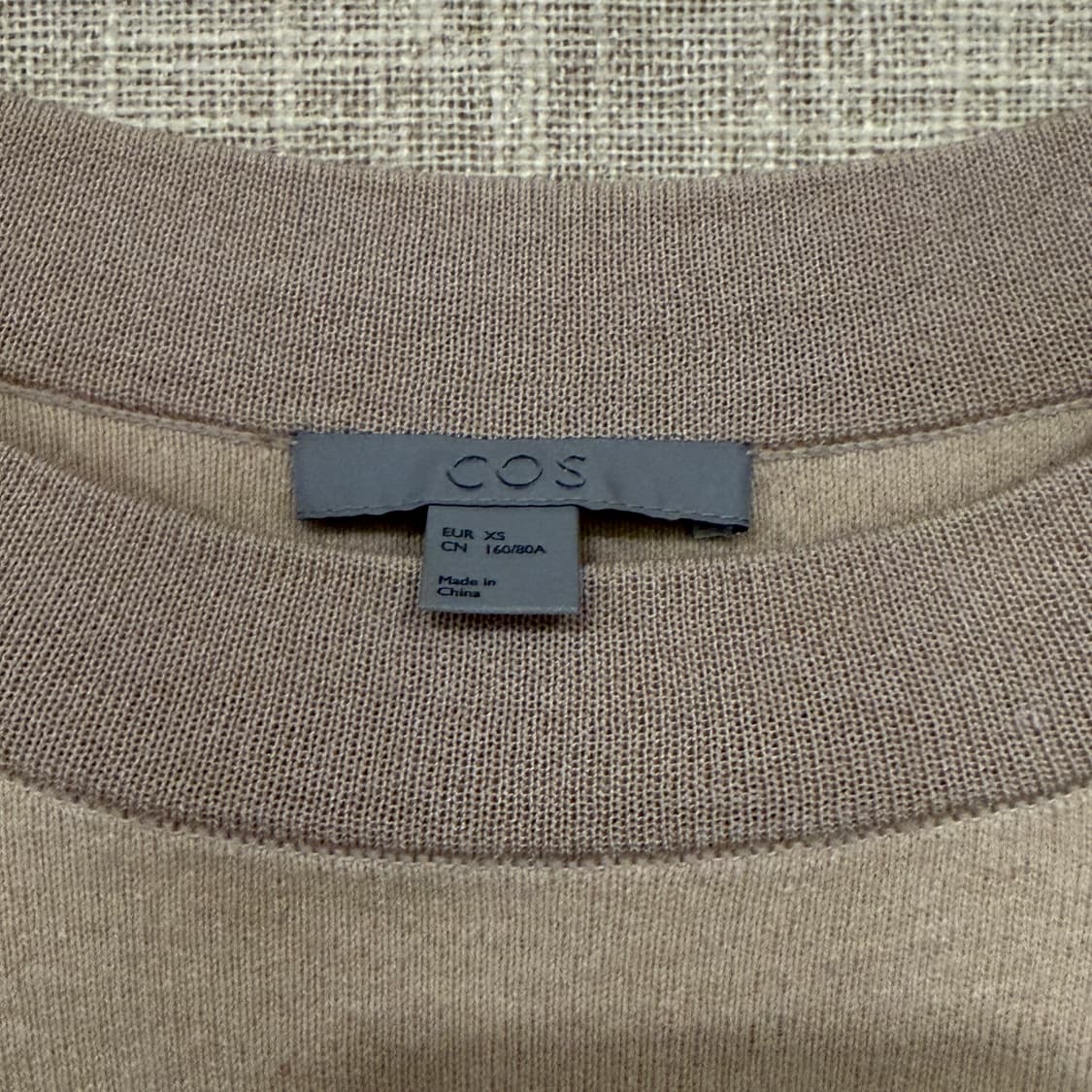 COS 코스 울 실크 캐시미어 니트 베이지 상품이미지2