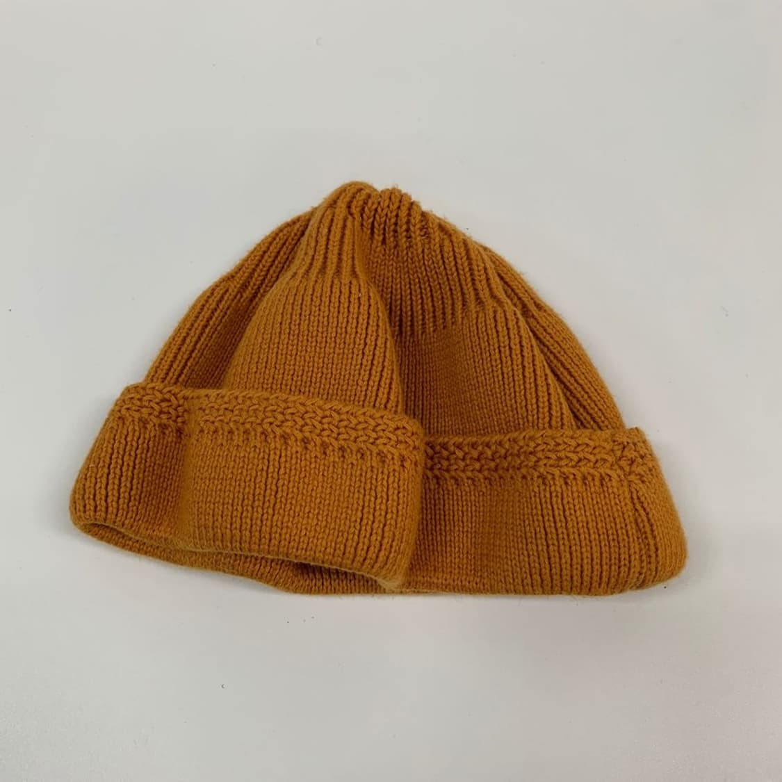 라모랭 골지 와치캡 숏비니 머스타드 상품이미지2