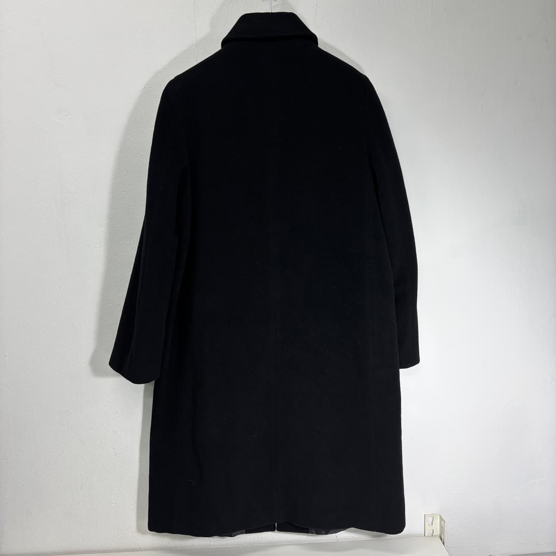 우먼M 유나이티드 베네통 블랙 울 싱글롱코트 상품이미지3