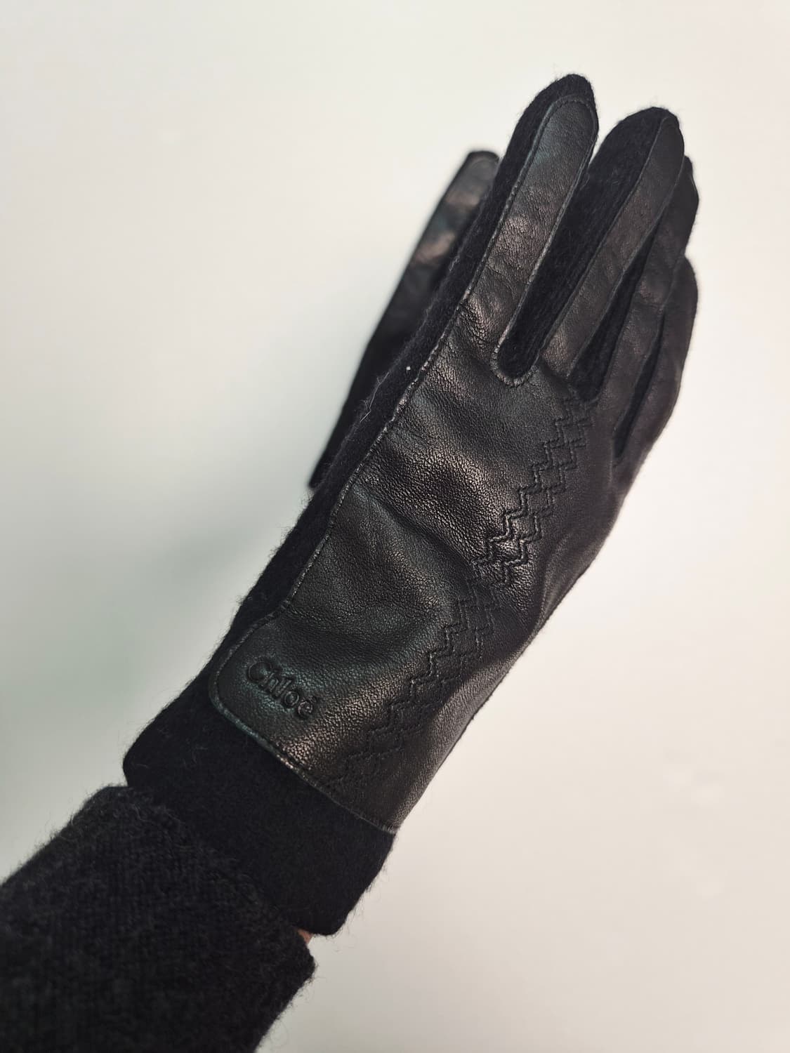 끌로에 램스킨 모직 여성 장갑 상품이미지6