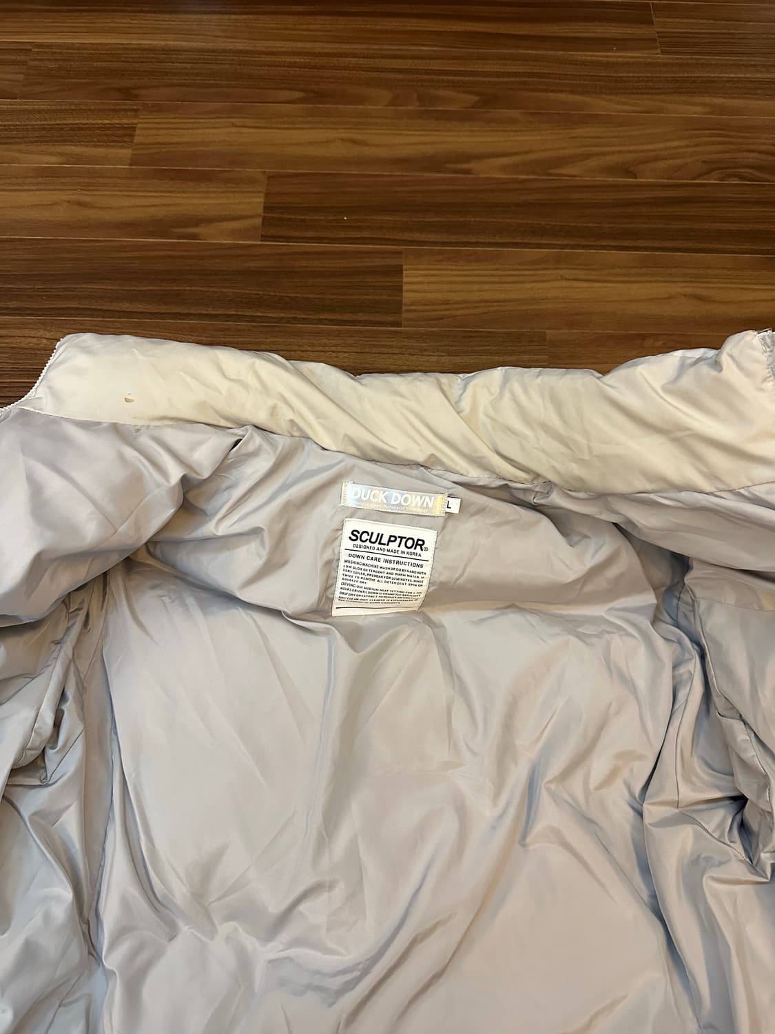 SCULPTOR 숏패딩 L 아이보리 상품이미지6