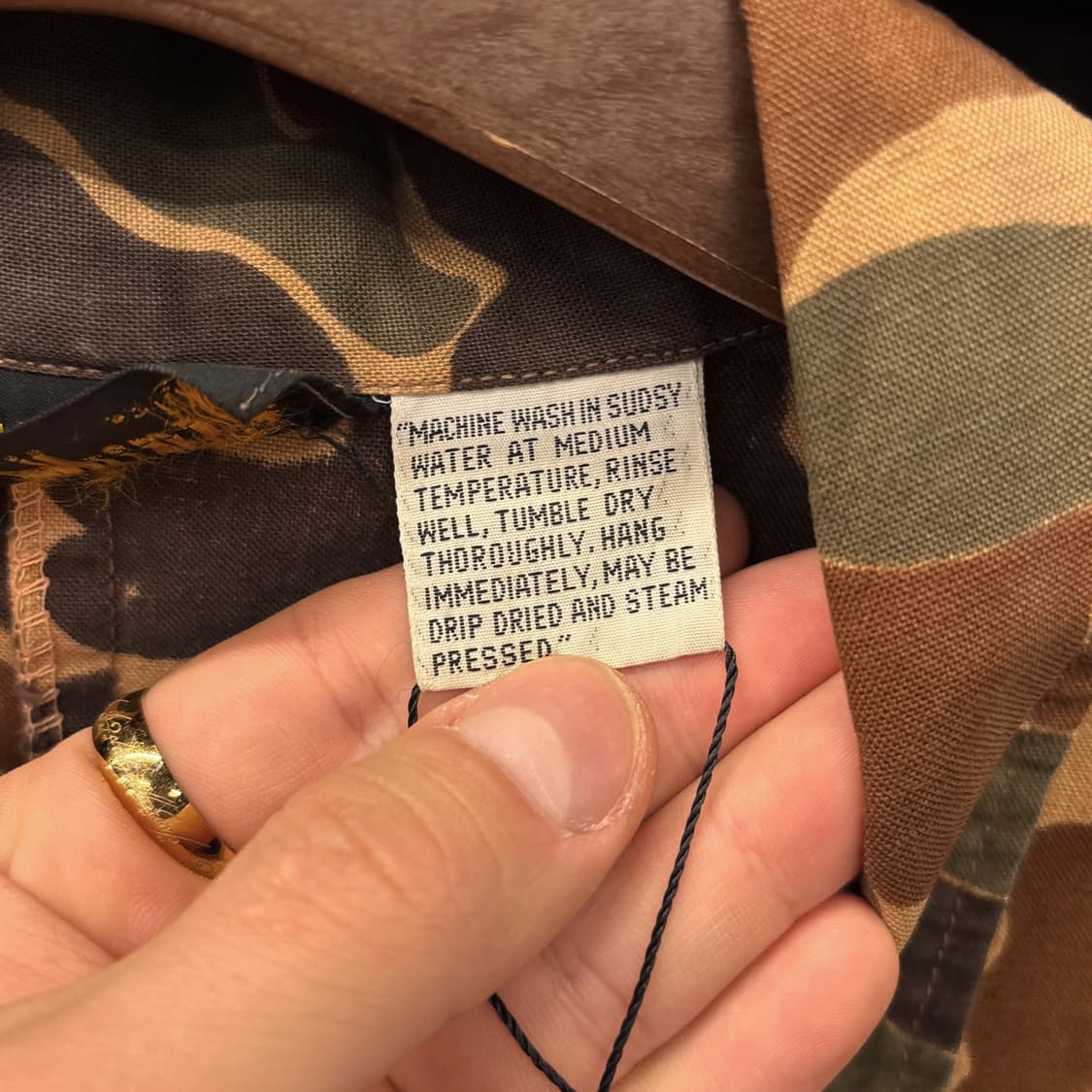 70~80s Kmart 덕헌터 카모 밀리터리 퍼티그 자켓 N1136 상품이미지8