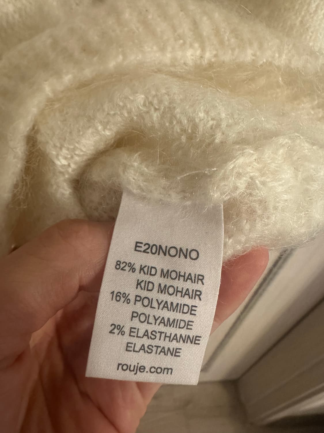 Rouje 루쥬/루즈 논노 모헤어 가디건 사이즈 38 상품이미지5