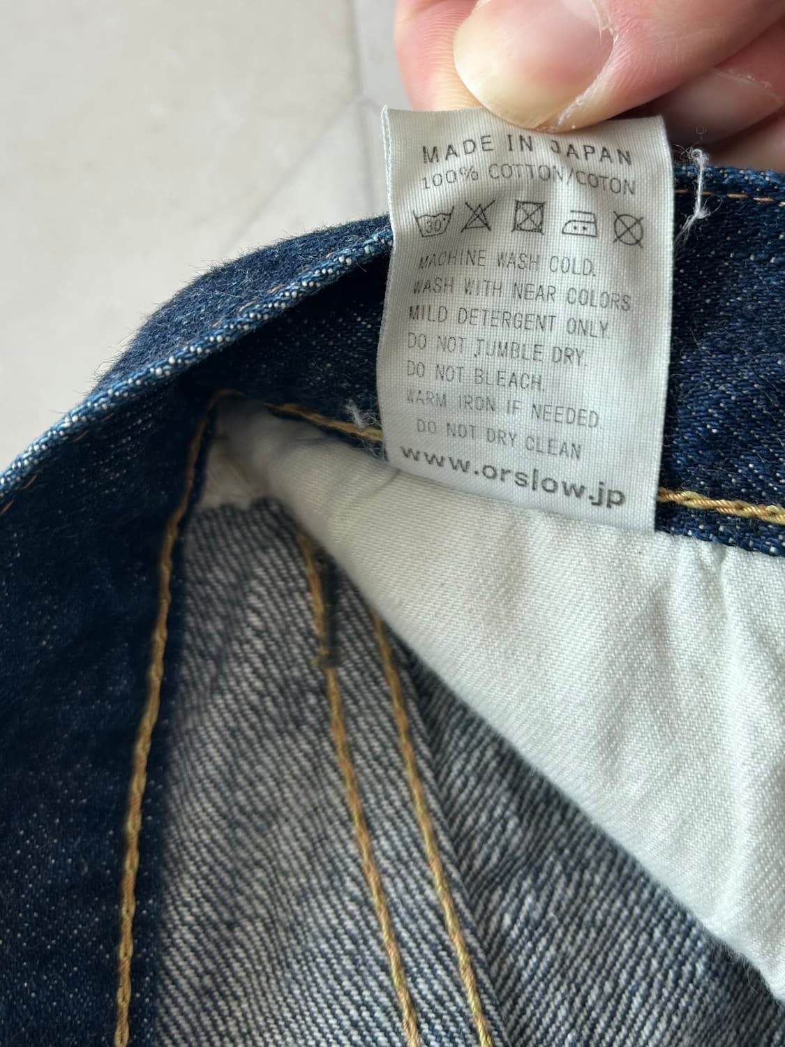 orSlow 오어슬로우 Lot 105 데님 원워시 1사이즈 상품이미지7