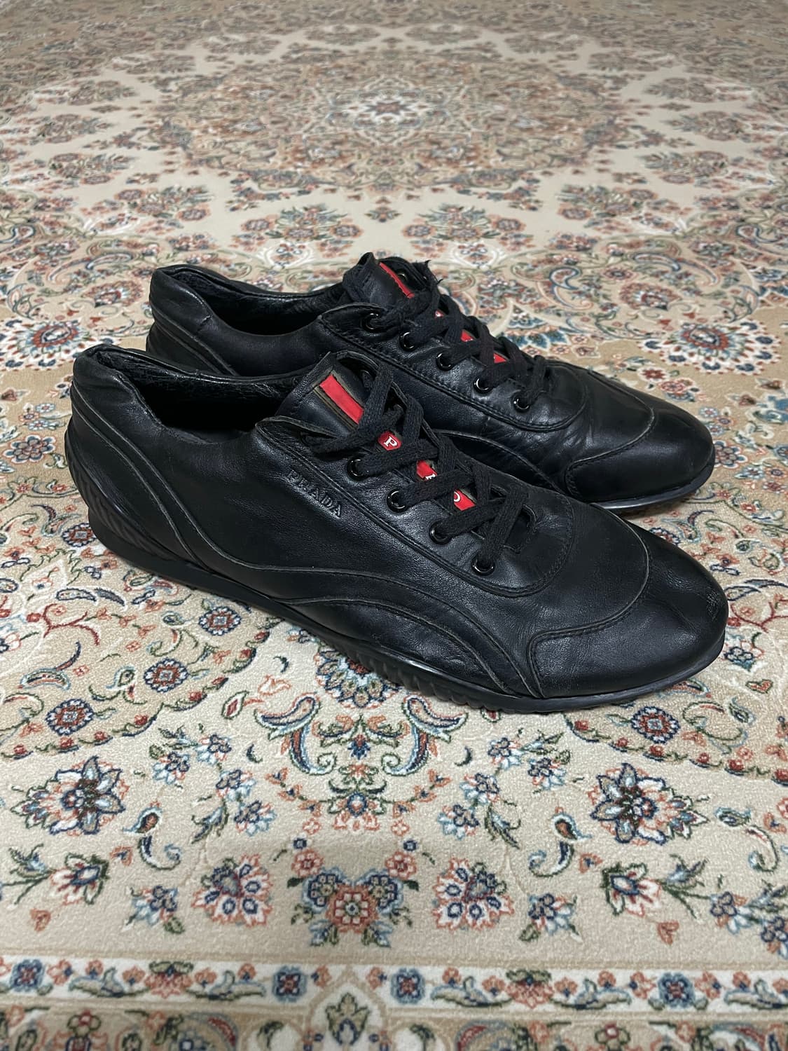 00s 프라다스포츠 아카이브 레더 스니커즈 270mm 상품이미지5