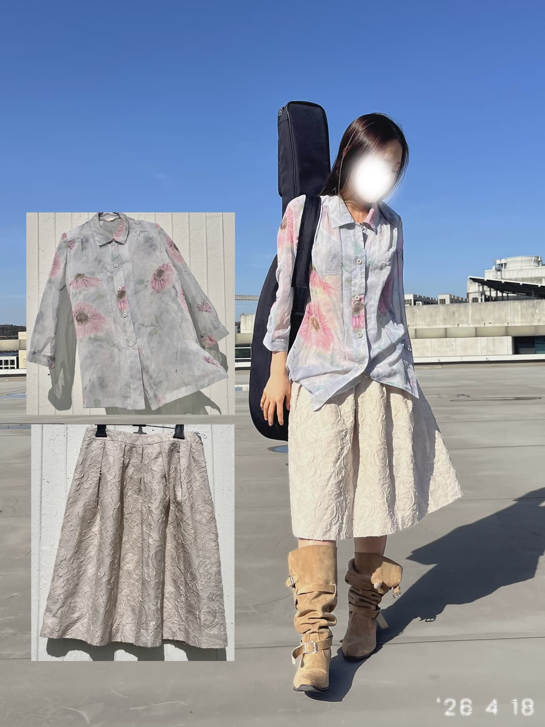 Jacquard Flare Skirt 자카드 플레어 스커트 상품이미지5