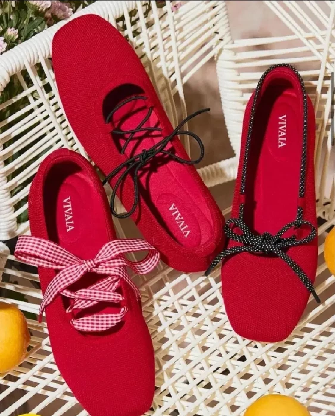 VIVAIA Miley 레드 여성 플랫슈즈 상품이미지3