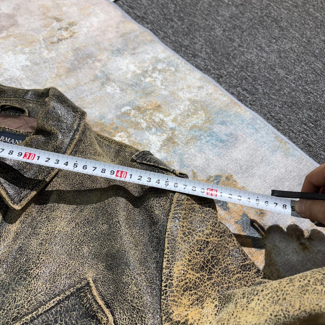 아르마니 90s 빈티지 가죽자켓 상품이미지9