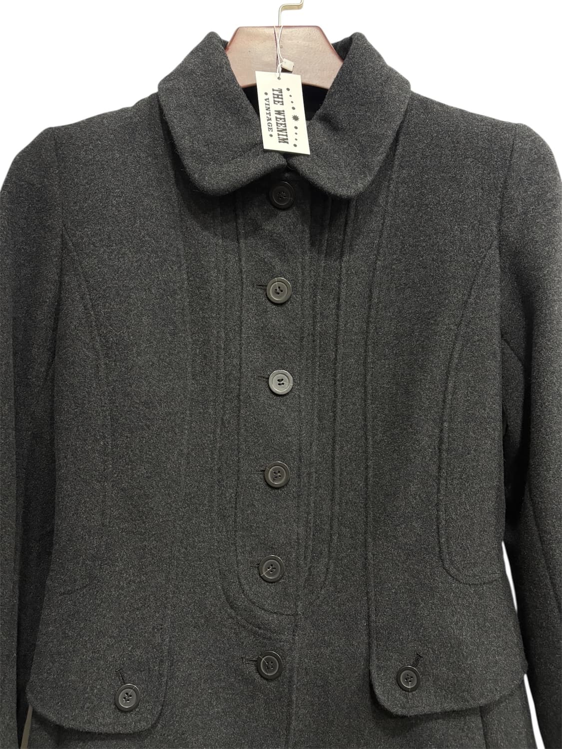 Japanese Vintage 울 혼방 하프 코트 상품이미지2