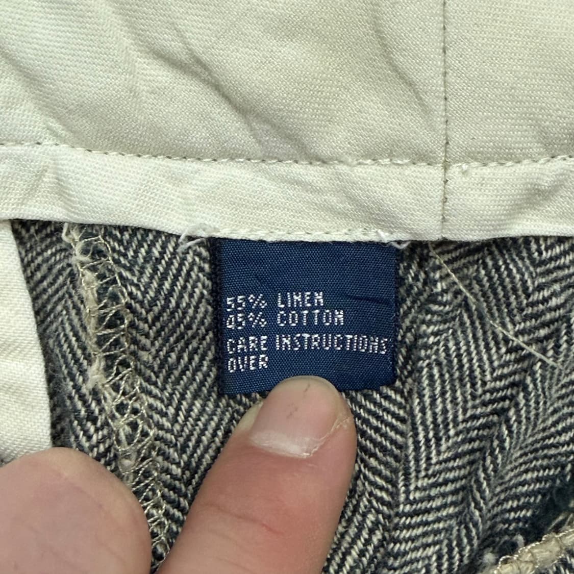 폴로바이랄프로렌 헤링본 린넨코튼 팬츠 v1447 상품이미지7