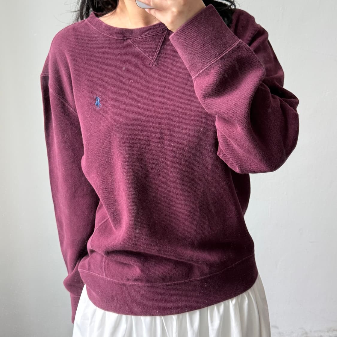 [XL] 폴로 버건디 니트 상품이미지2