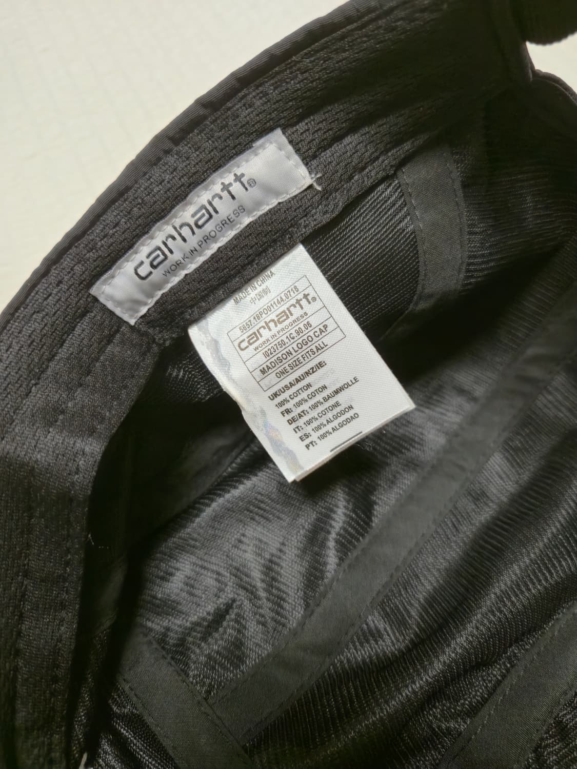 칼하트 캠프캡 블랙 상품이미지4