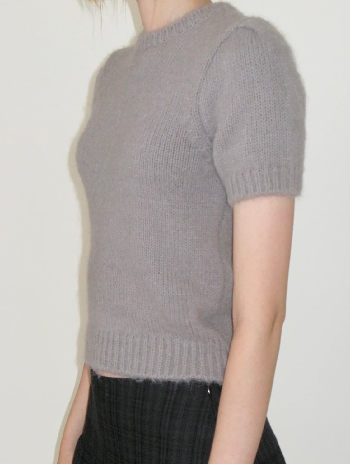 썬번프로젝트 half wool knit gray 상품이미지2