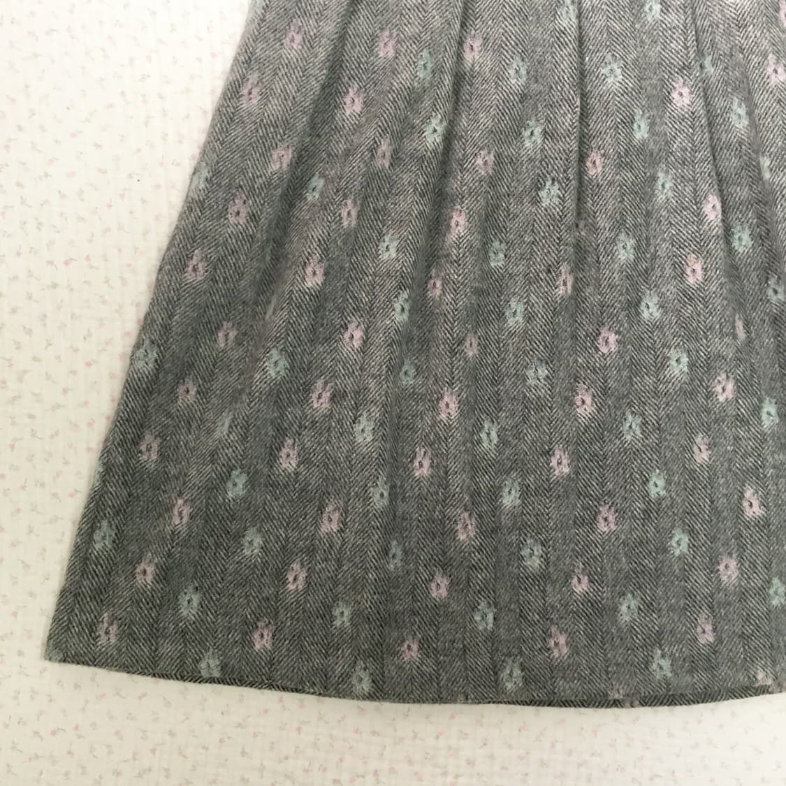 JPN/ 울스커트 모리룩스커트 울미디스커트 헤링본스커트 모리걸치마 상품이미지5