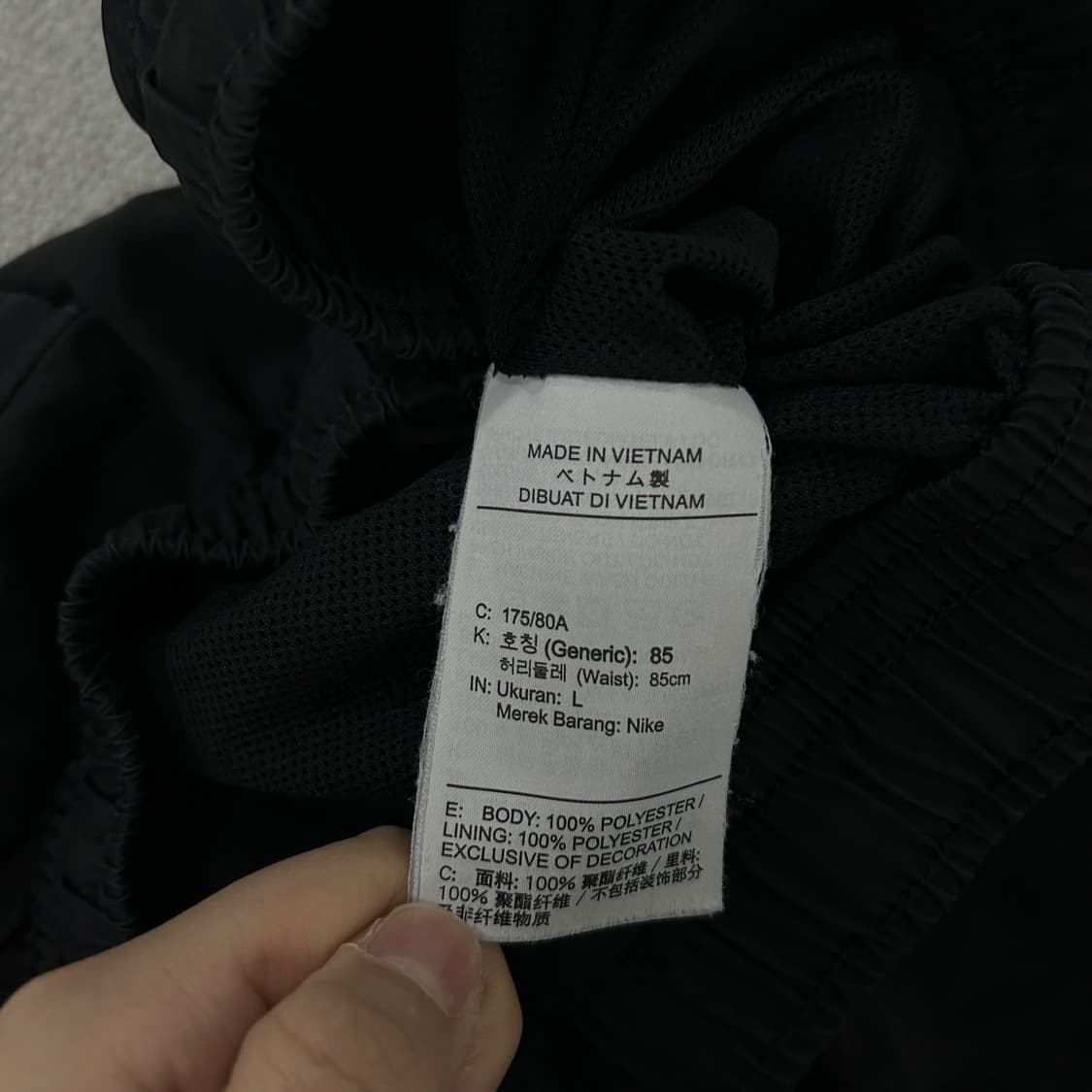 나이키 블랙 스우시 반바지 L 상품이미지3