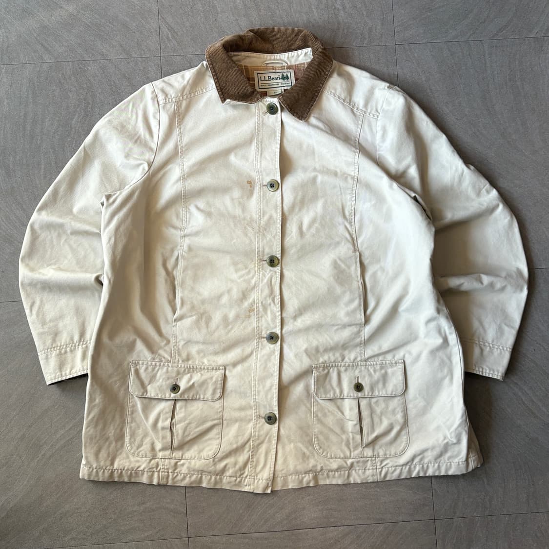 L.L.bean 엘엘빈 아이보리 헌팅 자켓 상품이미지1